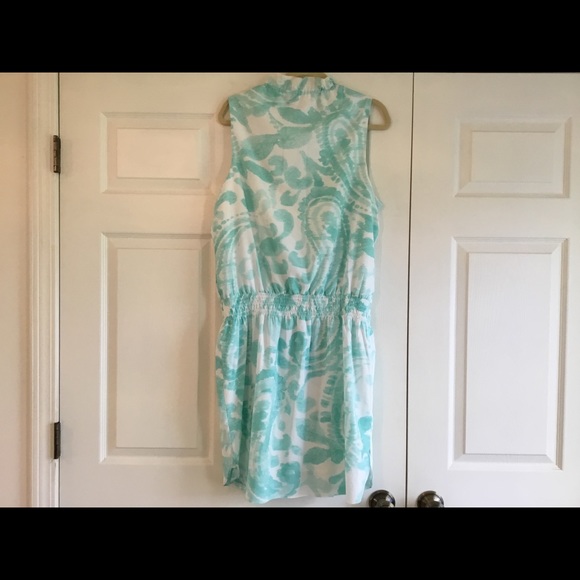 Lauren Ralph Lauren Aqua and White Dress - Picture 3 of 3